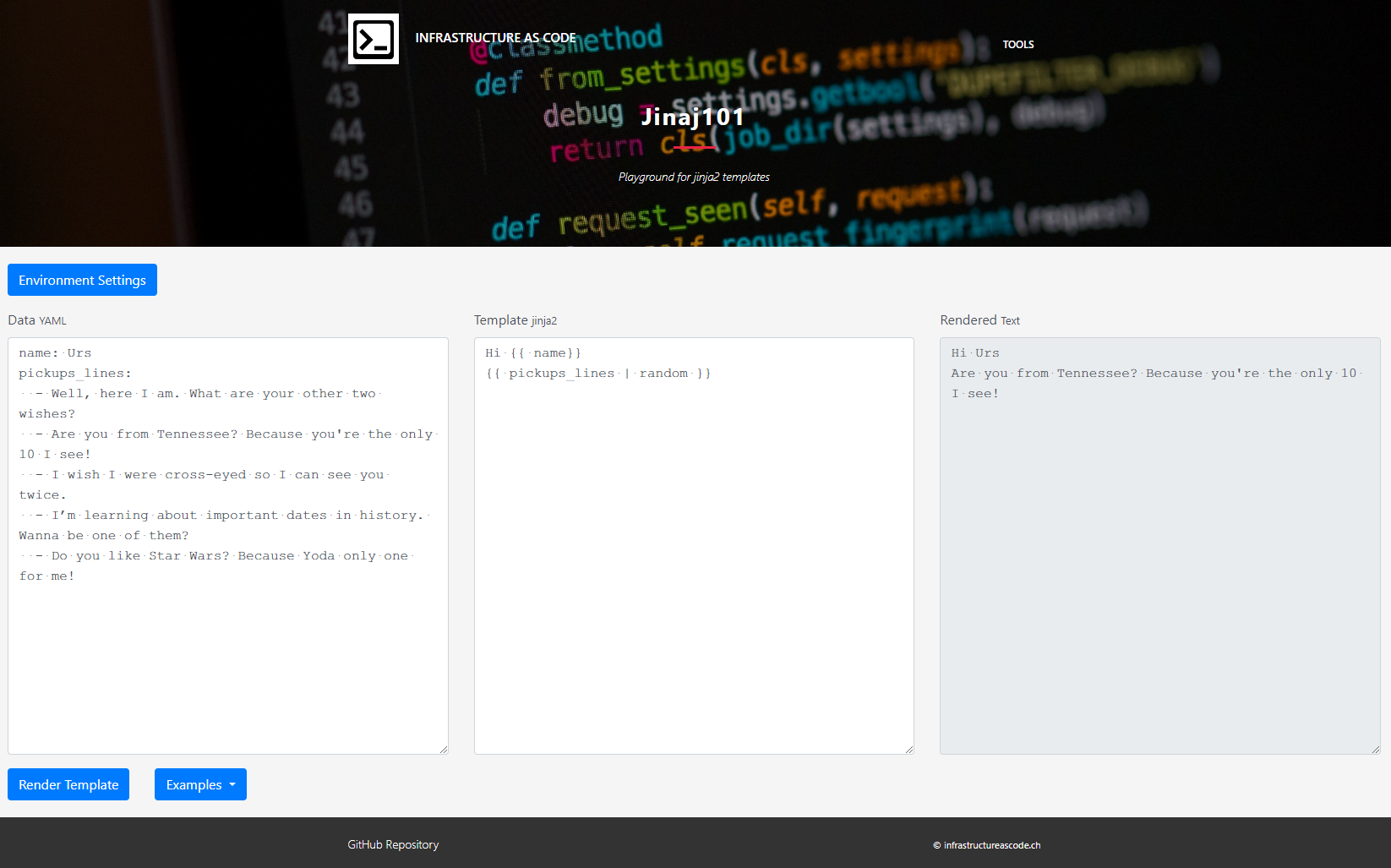jinja101 sandbox look